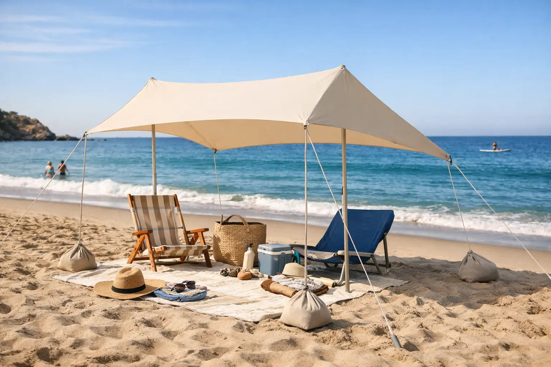 Portable Shade Canopy for Beach Days Made Easy