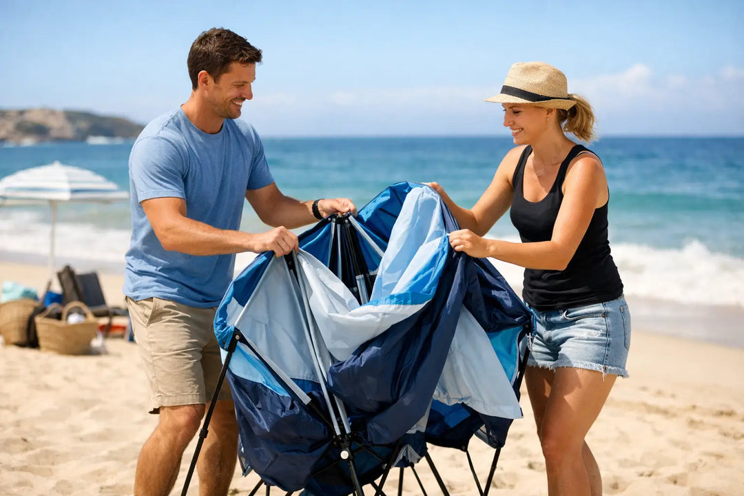 How to Fold a Beach Shelter Without the Struggle