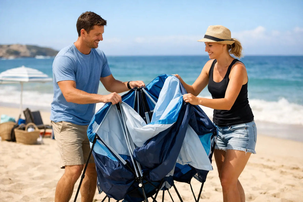 How to Fold a Beach Shelter Without the Struggle