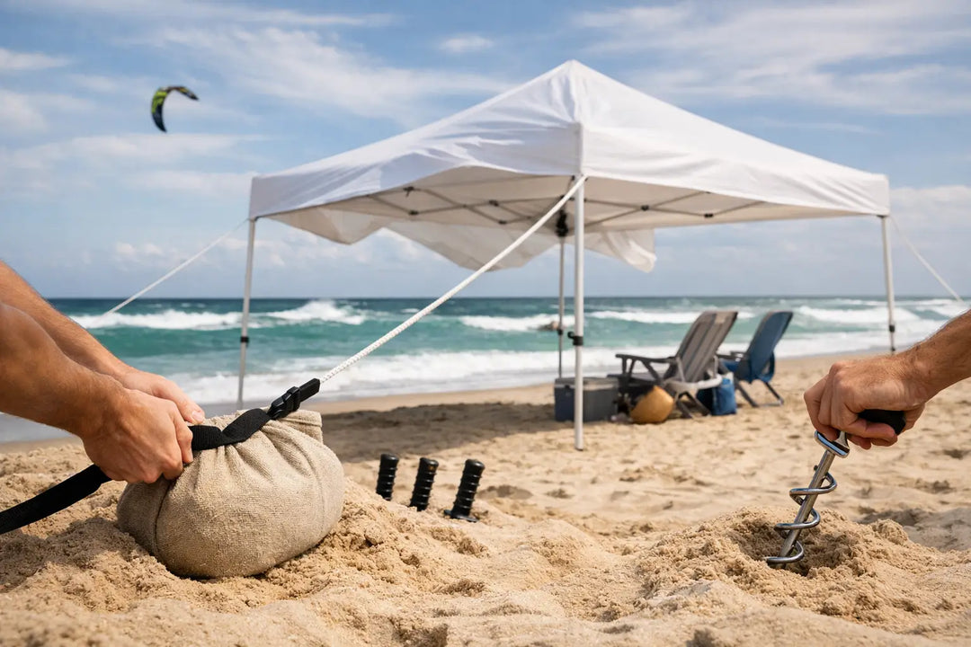 How to Anchor Beach Canopy in Wind