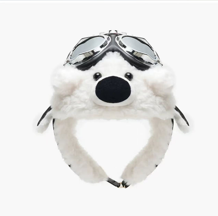 Fleece-Lined Animal Ear Winter Hat