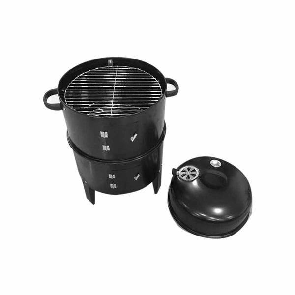 SOGA 3 In 1 Barbecue Smoker Outdoor Charcoal BBQ Grill Camping Picnic Fishing-3