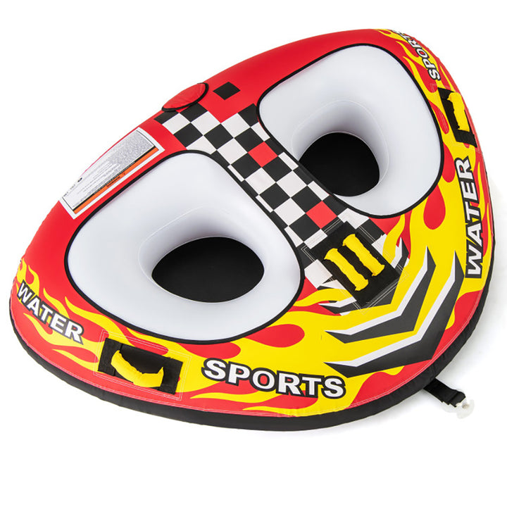1-2 Person Inflatable Towable Tube | Boating Water Tube with Quick Connector