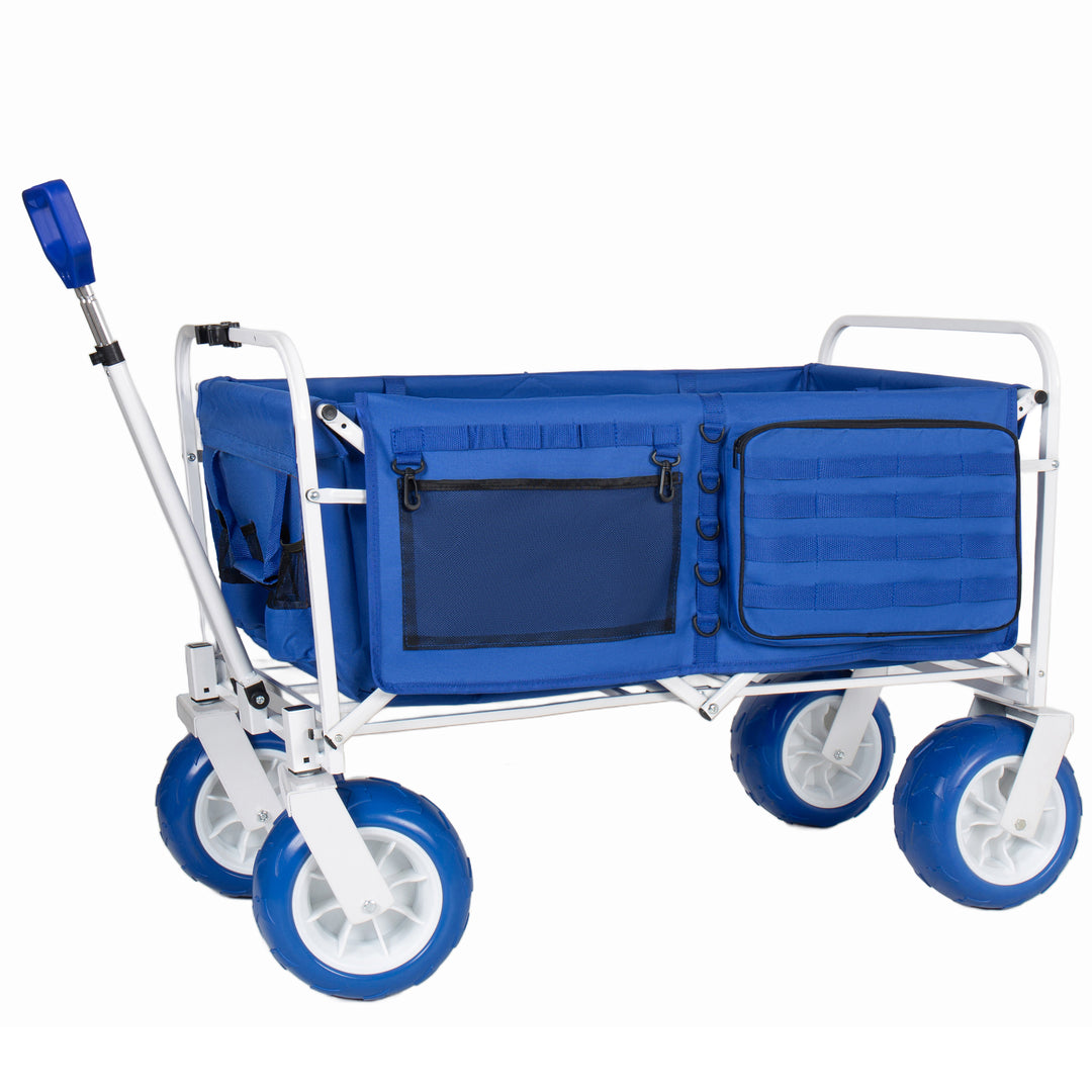 Heavy-Duty Collapsible Beach Wagon Cart – 500 lb, 150L