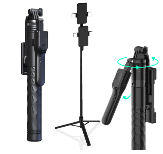 Bluetooth Selfie Stick for Phones - Tripod &amp; Holder