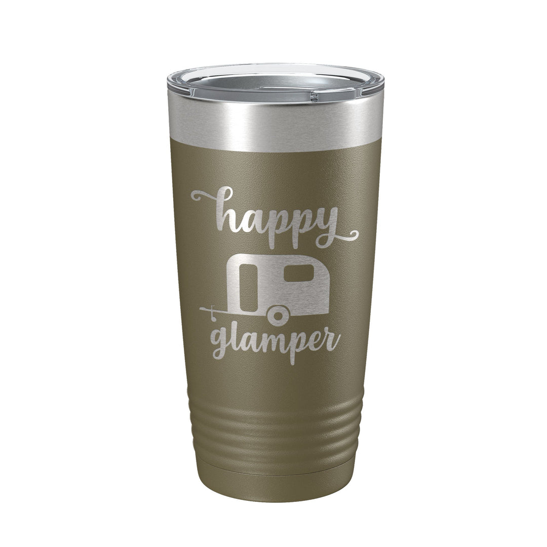 Happy Glamper Tumbler Travel Mug Insulated Laser Engraved Coffee Cup 20 oz-21