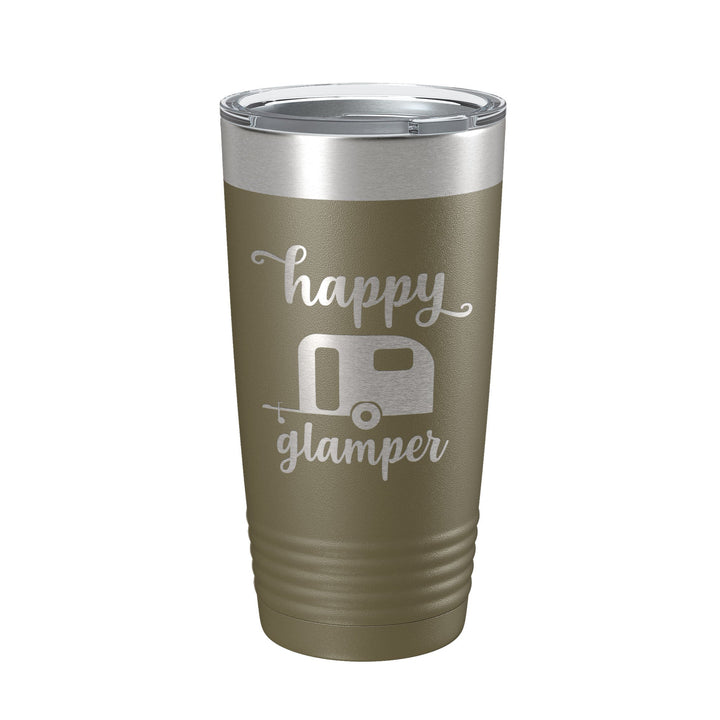 Happy Glamper Tumbler Travel Mug Insulated Laser Engraved Coffee Cup 20 oz-21