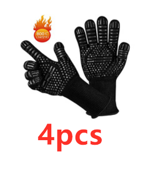 High Temperature Fireproof Barbecue Baking Gloves