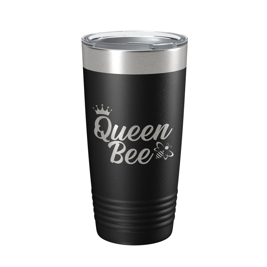 Queen Bee Tumbler Travel Mug Gift Insulated Laser Engraved Coffee Cup 20 oz-0