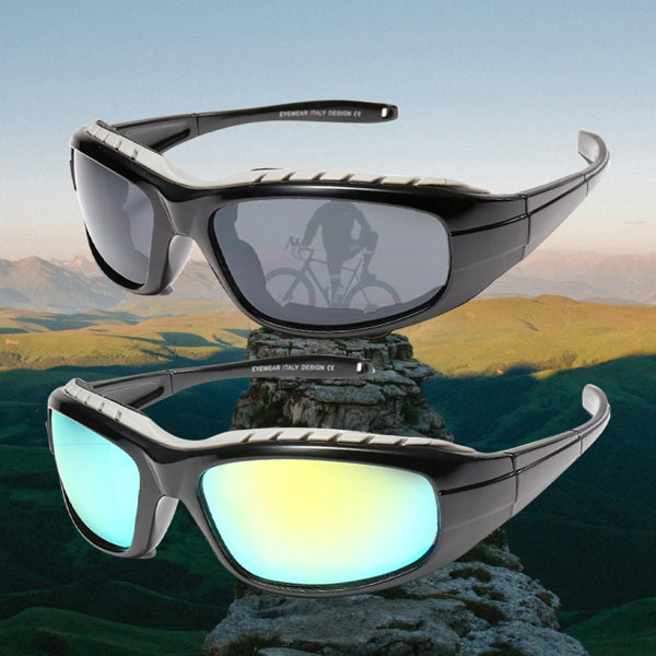 2-Pack Motorcycle Riding Glasses | Wind-Resistant Outdoor Sport Sunglasses