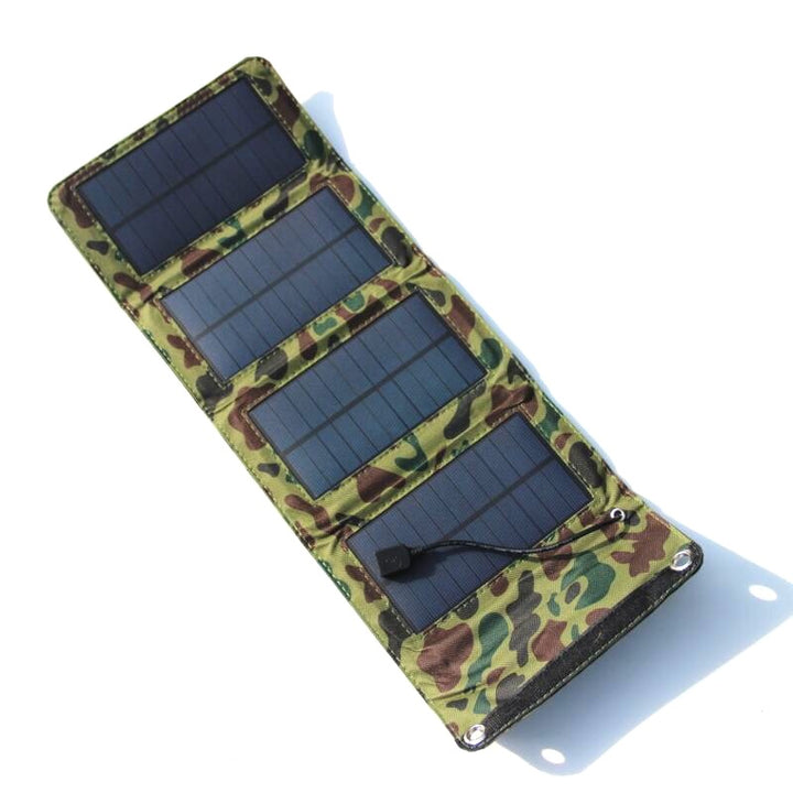 7W Portable Solar Charger | USB Output | Foldable &amp; Lightweight | Camping &amp; Outdoor