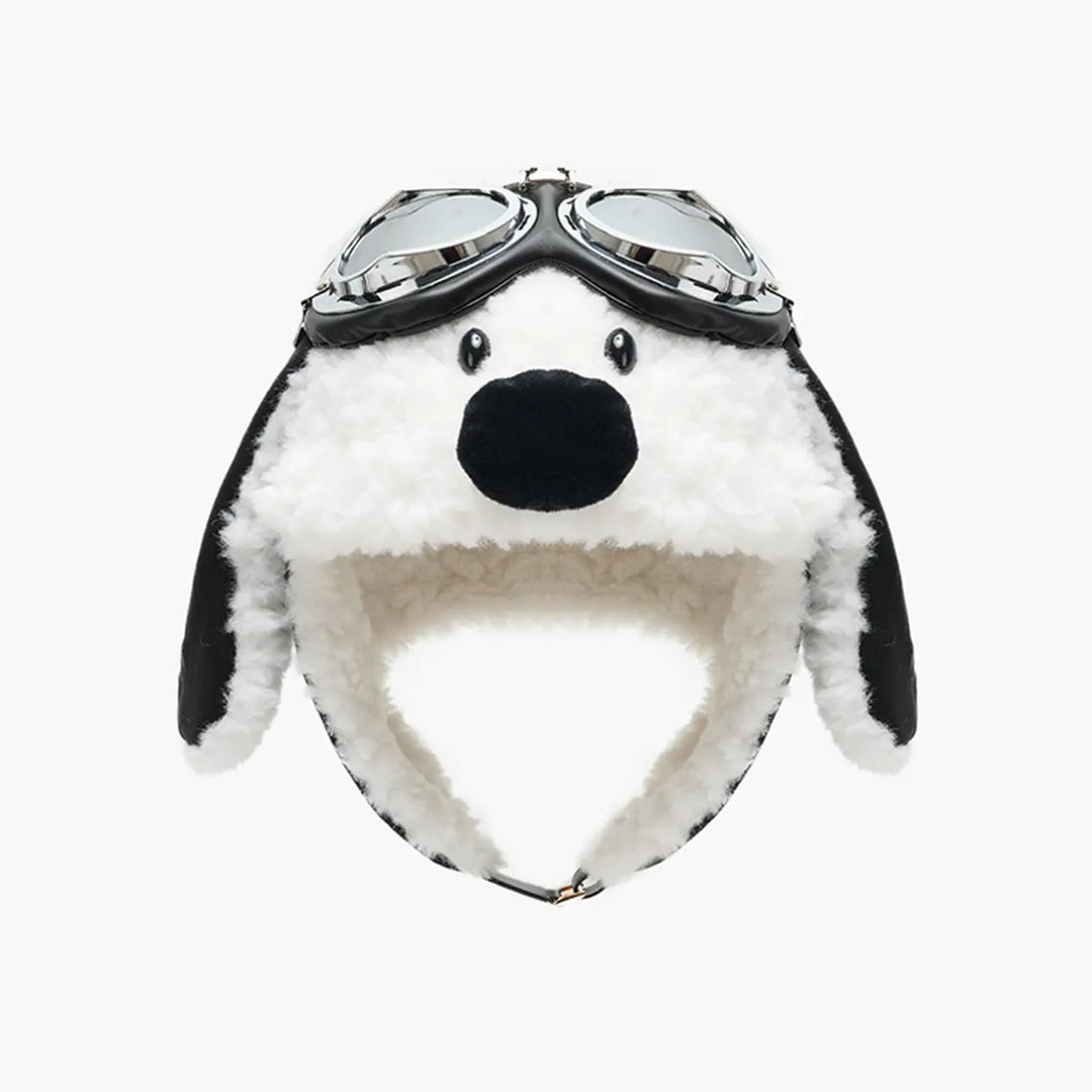 Fleece-Lined Animal Ear Winter Hat