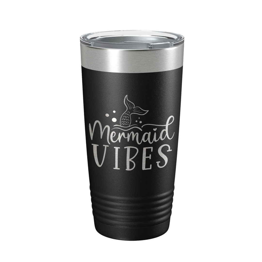 Mermaid Vibes Tumbler Travel Mug Insulated Laser Engraved Coffee Cup 20 oz-5