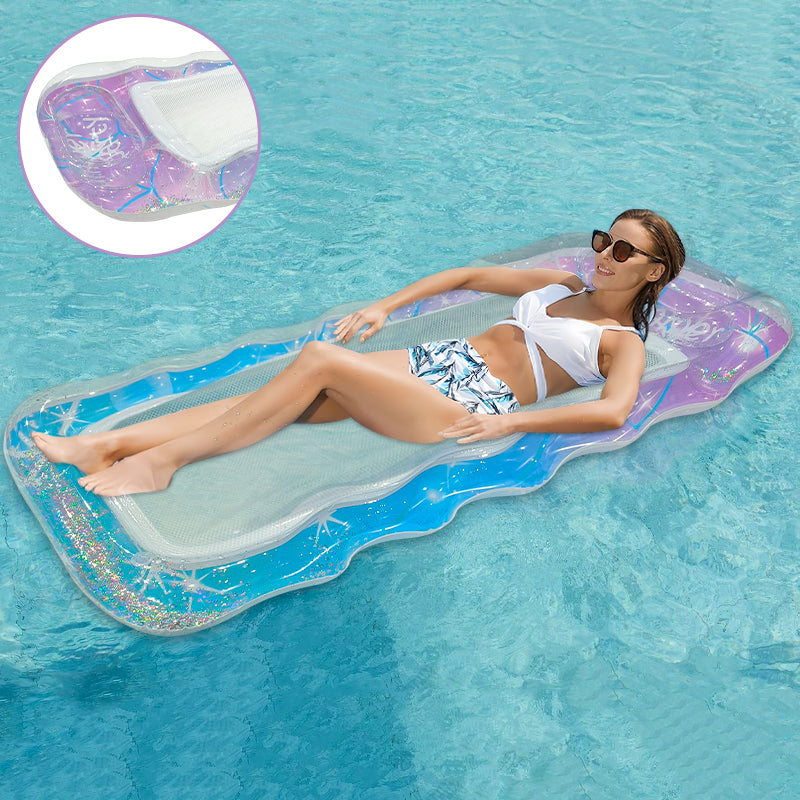 Large Sequin Pool Float | Stylish Inflatable for Pool Parties &amp; Beach