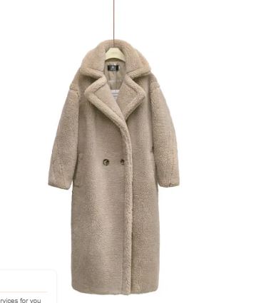 Long Cashmere Lamb Winter Coat