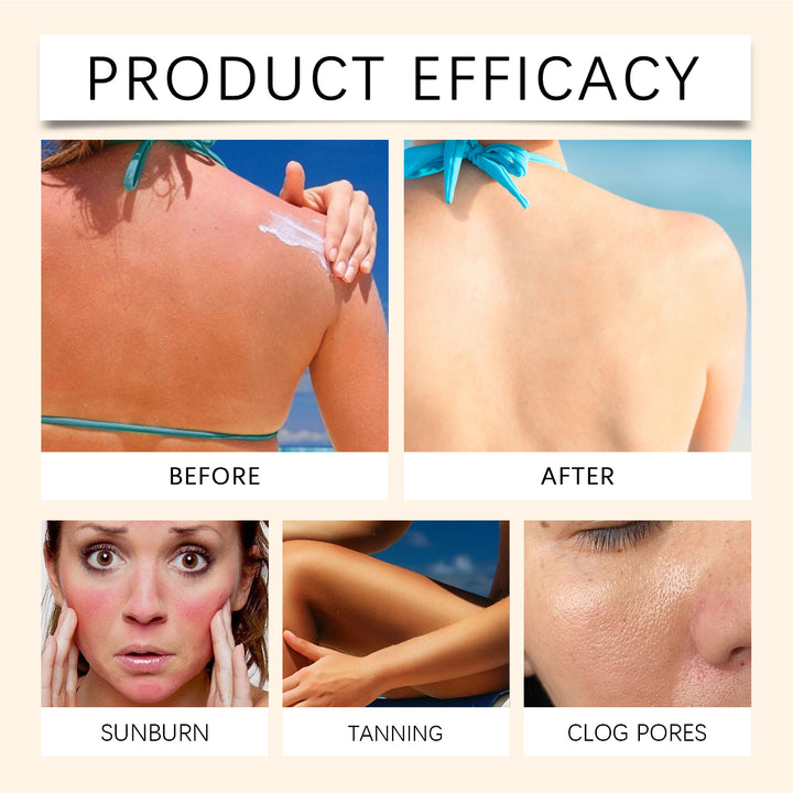 Wiieey Whitening Sunscreen Cream | SPF Moisturizing Sun Protection with Collagen &amp; Panthenol
