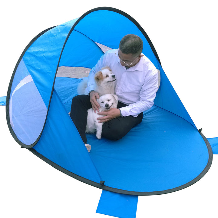 Automatic Pop-Up Beach Shade Tent and UV Protection