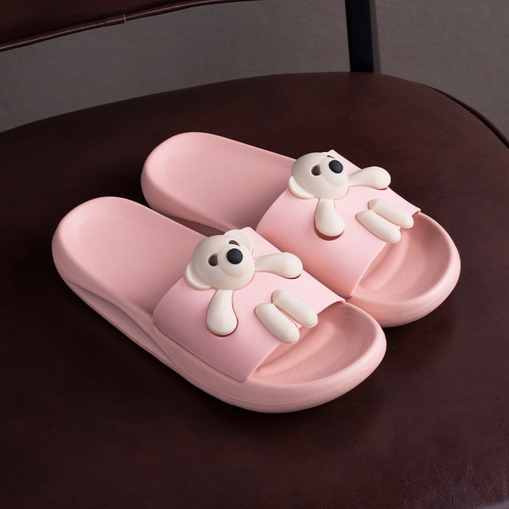 Cartoon Bear Sandals for Girls and Couples