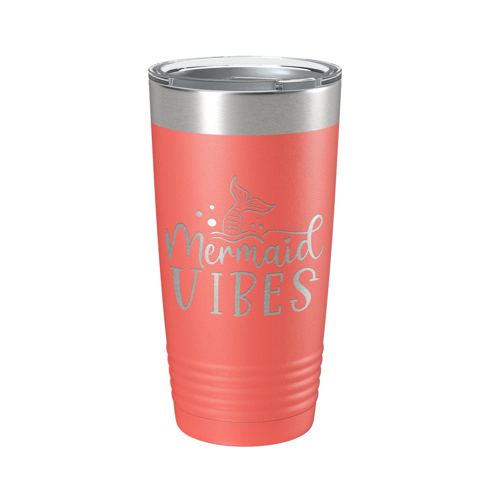 Mermaid Vibes Tumbler Travel Mug Insulated Laser Engraved Coffee Cup 20 oz-20