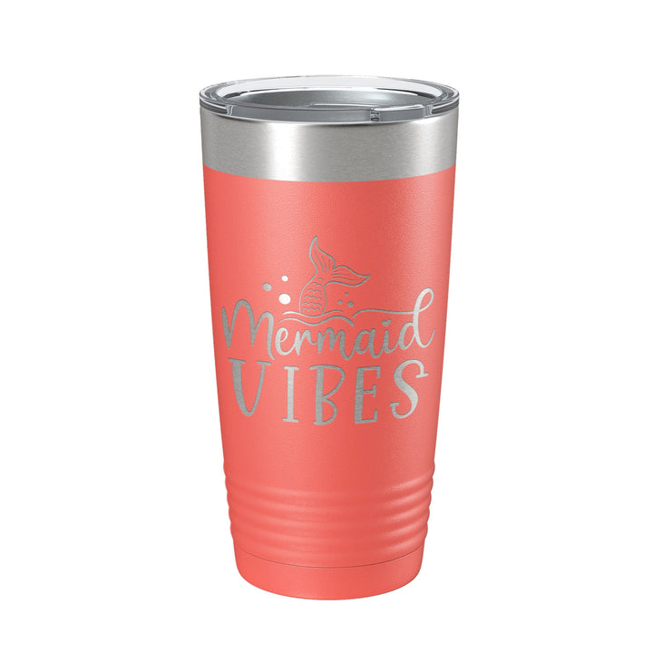 Mermaid Vibes Tumbler Travel Mug Insulated Laser Engraved Coffee Cup 20 oz-20
