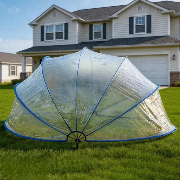 18-foot Retractable Pool Cover, PVC Film Fiberglass Rod Pool Fence, Outdoor Swimming Pool Accessories