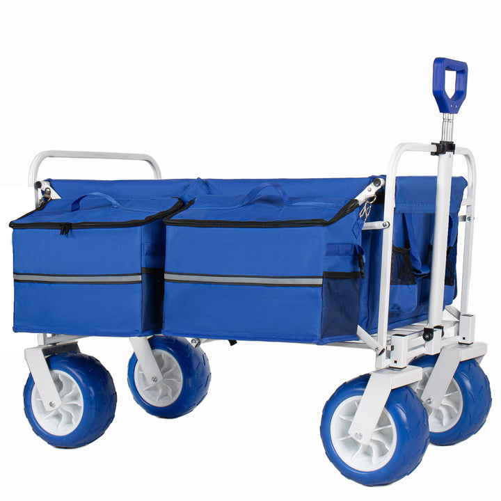 Heavy-Duty Collapsible Beach Wagon Cart – 500 lb, 150L