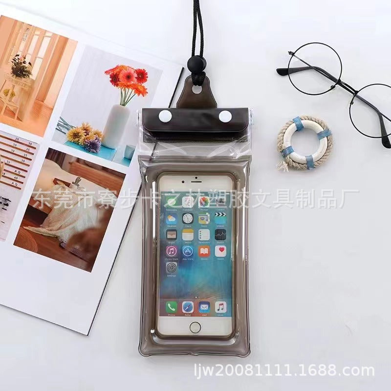 Three-Fold Waterproof Phone Bag for Swimming, Touchscreen