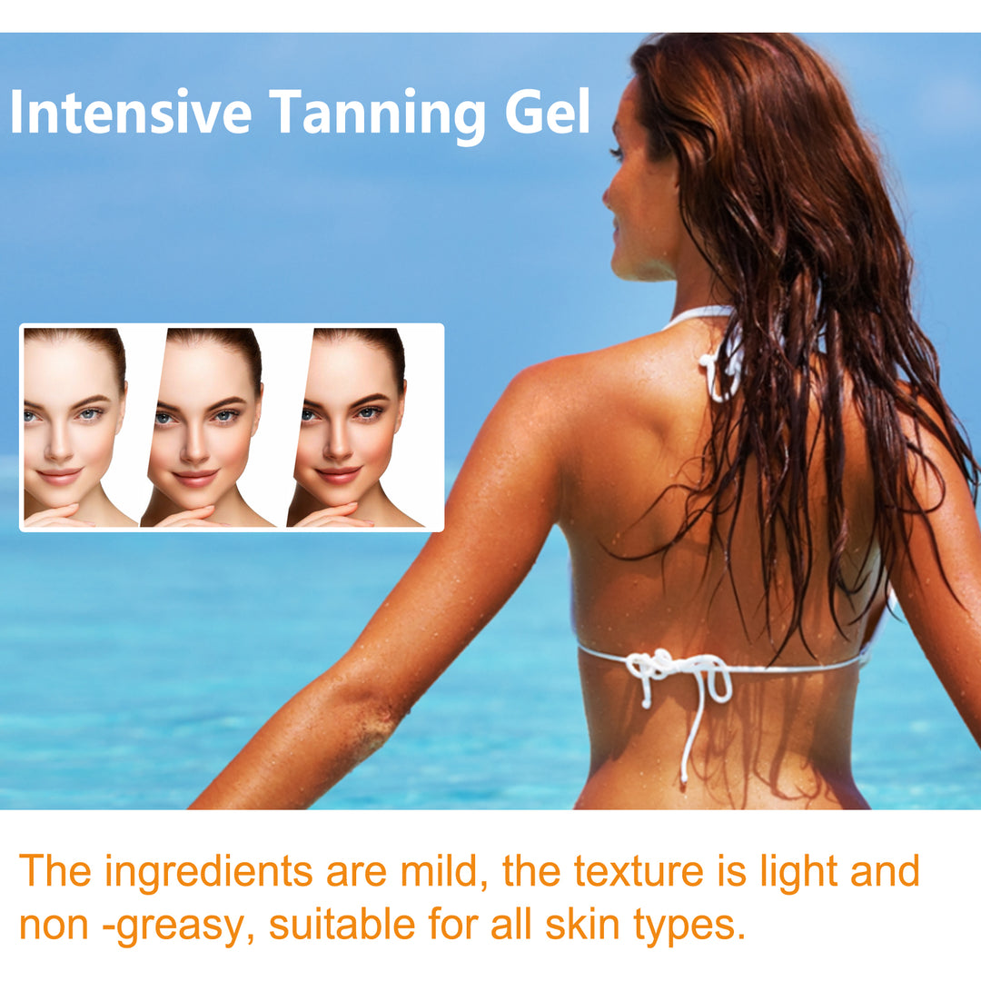 EELHOE Intensive Tanning Gel | Light &amp; Non-Greasy Beach Tanning Formula