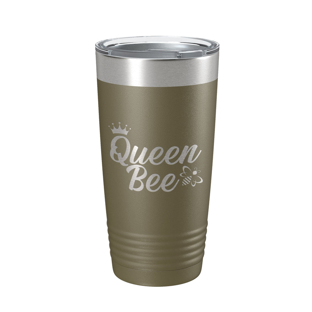 Queen Bee Tumbler Travel Mug Gift Insulated Laser Engraved Coffee Cup 20 oz-21