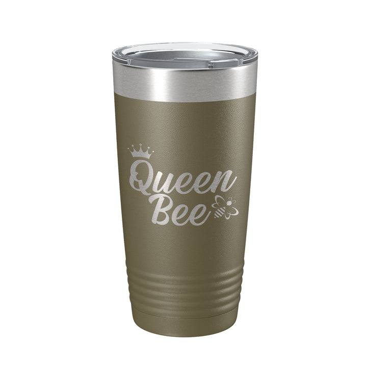 Queen Bee Tumbler Travel Mug Gift Insulated Laser Engraved Coffee Cup 20 oz-21