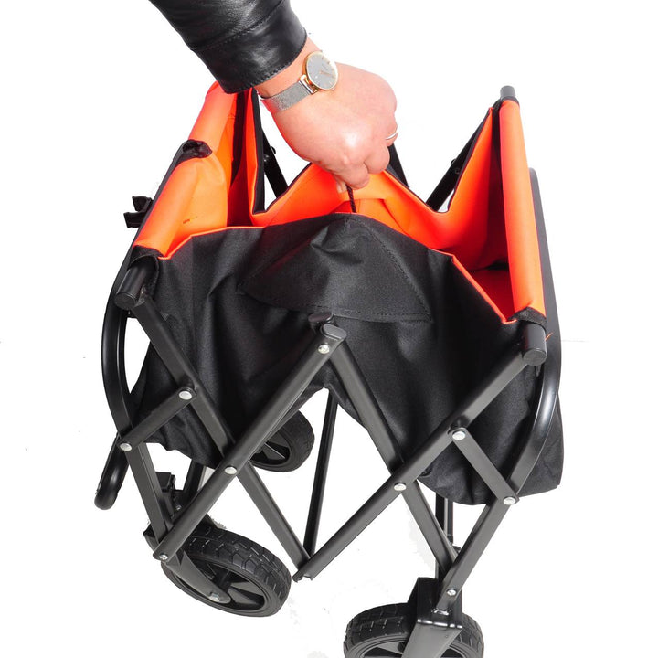Folding Beach Utility Wagon Cart — 150 lb Capacity