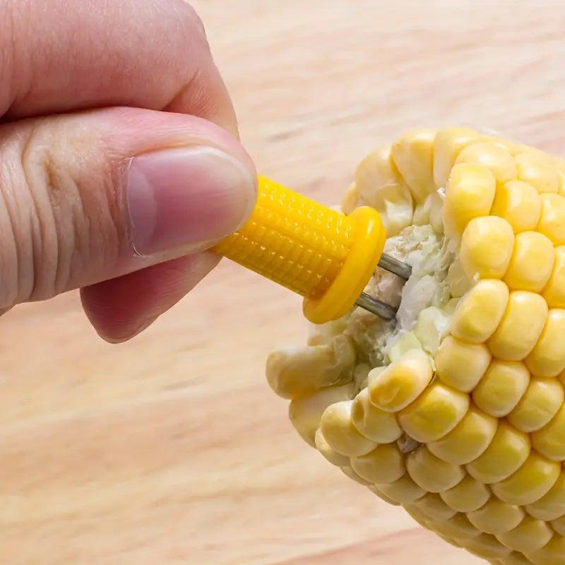 Corn Holders, With Stainless Steel Skewers for Barbecue