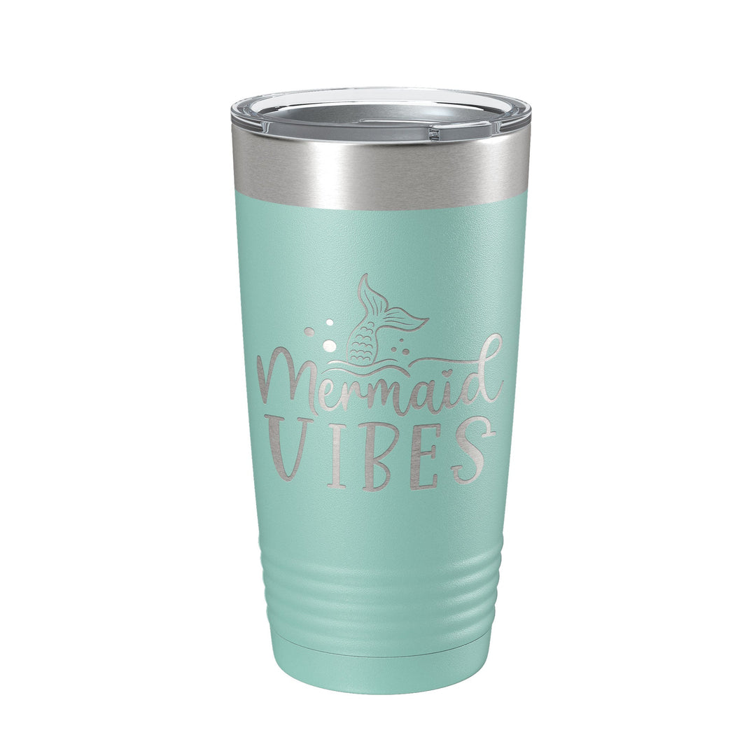 Mermaid Vibes Tumbler Travel Mug Insulated Laser Engraved Coffee Cup 20 oz-12
