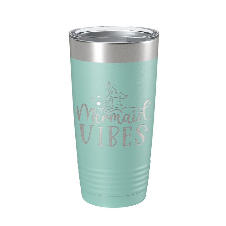Mermaid Vibes Tumbler Travel Mug Insulated Laser Engraved Coffee Cup 20 oz-12