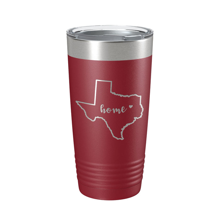 Texas Tumbler Home State Travel Mug Insulated Laser Engraved Map Coffee Cup 20 oz-18