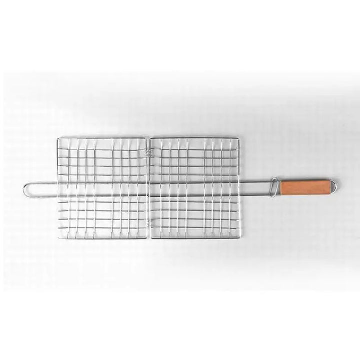 Stainless Steel Barbecue Clip with Wooden Handle