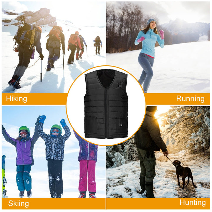 USB Heated Vest with 10 Heating Pads – Men &amp; Women