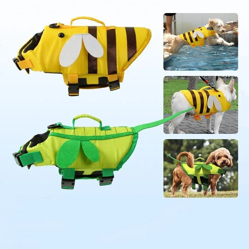 Dog Life Vest &amp; Safety Swim Jacket