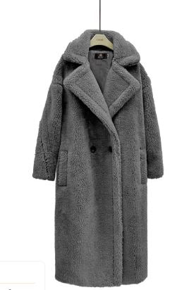 Long Cashmere Lamb Winter Coat