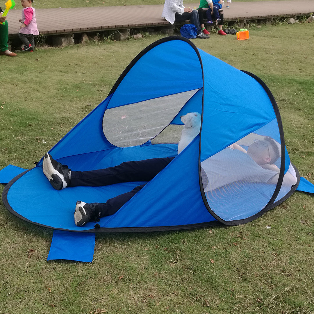 Automatic Pop-Up Beach Shade Tent and UV Protection