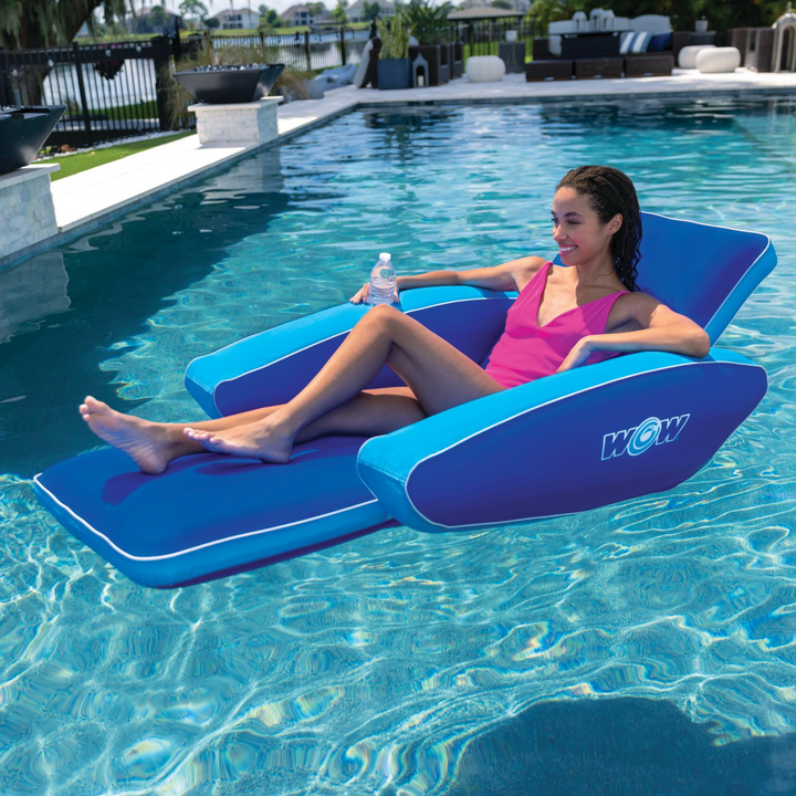 WOW Watersports Modern Lounger Pool Float with Cupholder-2