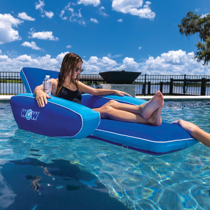 WOW Watersports Modern Lounger Pool Float with Cupholder-4