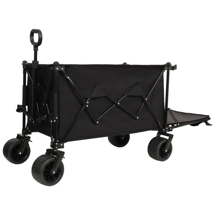 Foldable Wagon with Extended Tailgate – 480 lb Heavy Duty