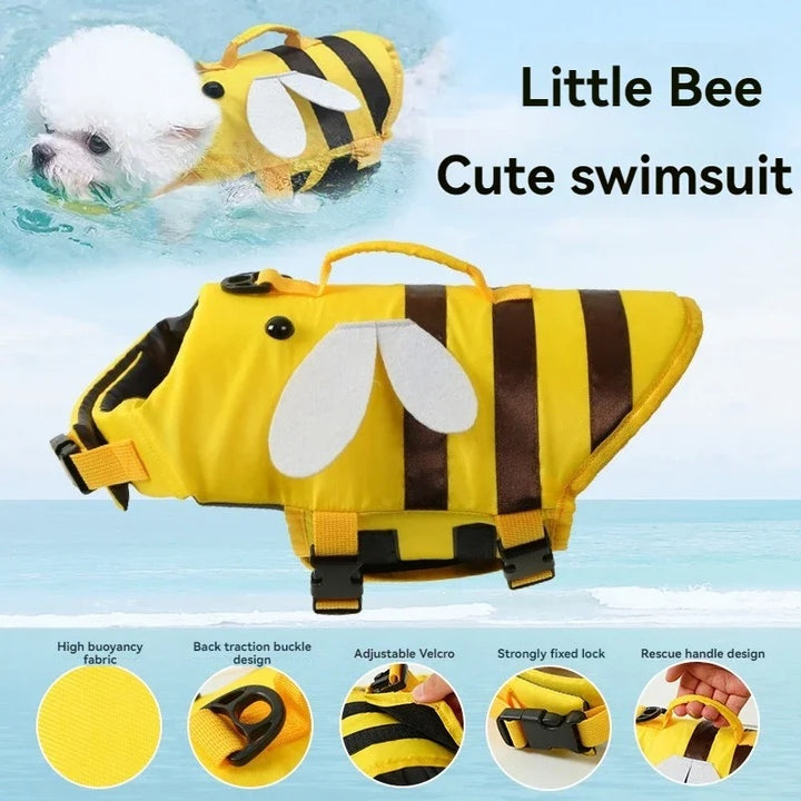Dog Life Vest &amp; Safety Swim Jacket