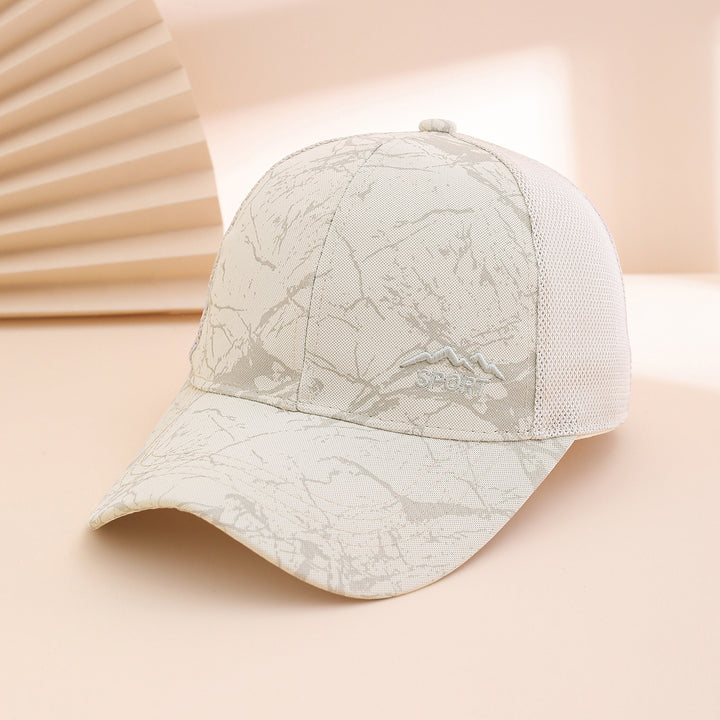 Embroidered Mountain Peak Mesh Baseball Cap