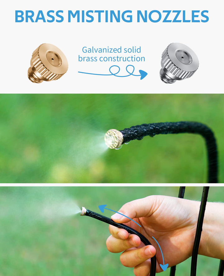 Outdoor Misting Cooling System for Patio, Pool &amp; Garden
