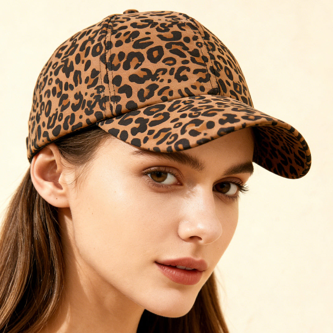 Leopard Print Baseball Cap – Women&