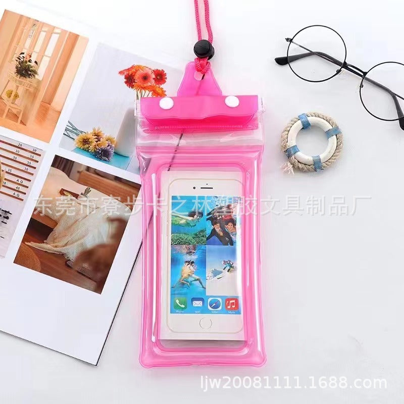 Three-Fold Waterproof Phone Bag for Swimming, Touchscreen