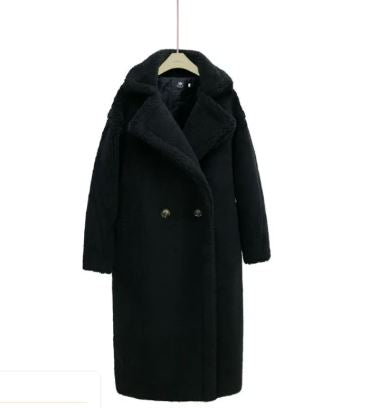 Long Cashmere Lamb Winter Coat