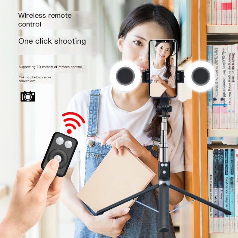 BT12 Selfie Stick Tripod with Remote, 1.65m Height